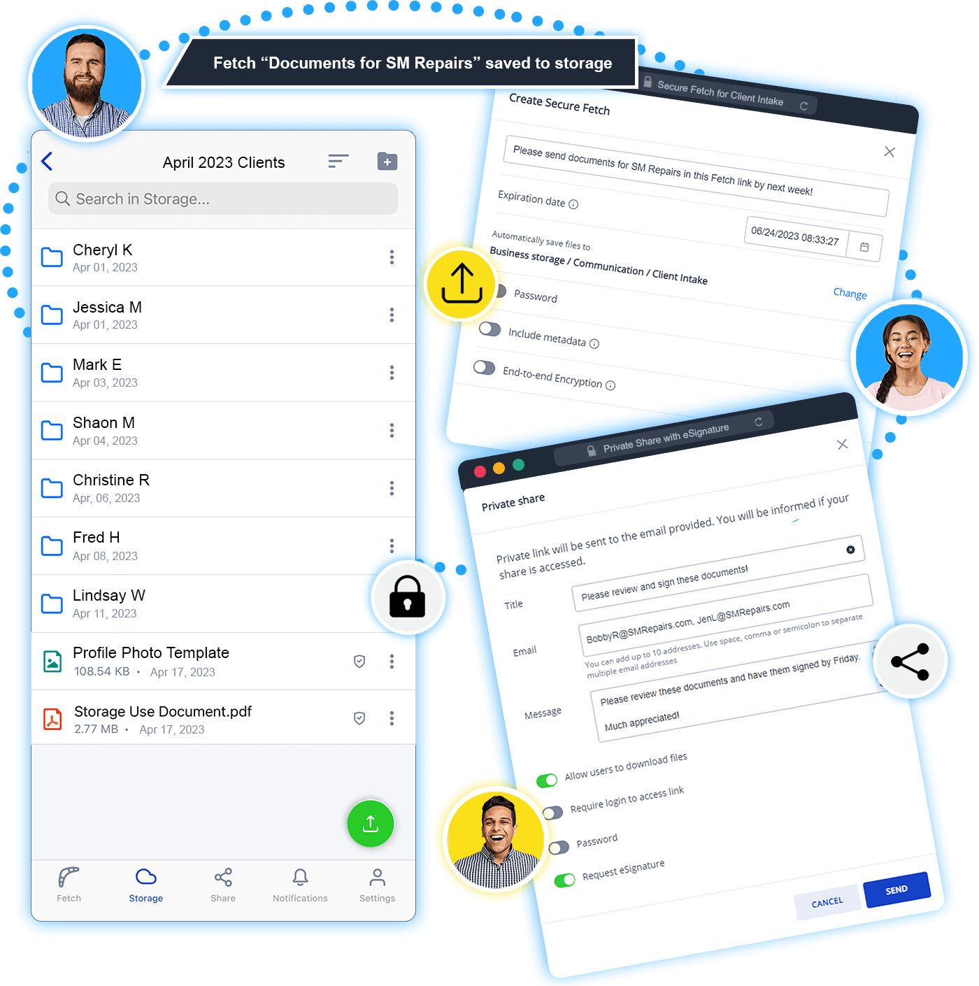 Graphic illustration of Small Business Document Management Software